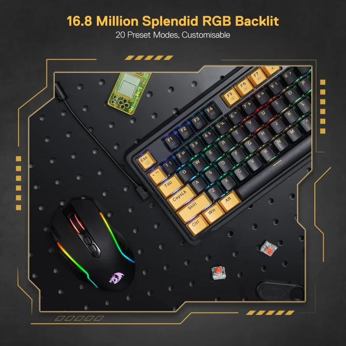 Redragon Elf PBT Gold Switch