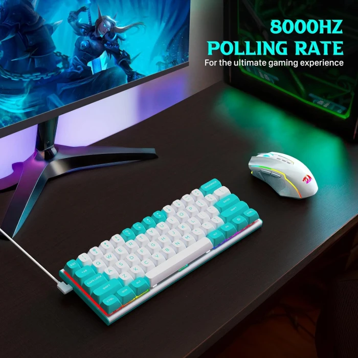 Redragon Fidd RGB K683WB White/Green