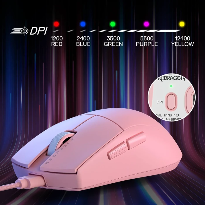 Redragon K1ng 1K M724P Pink