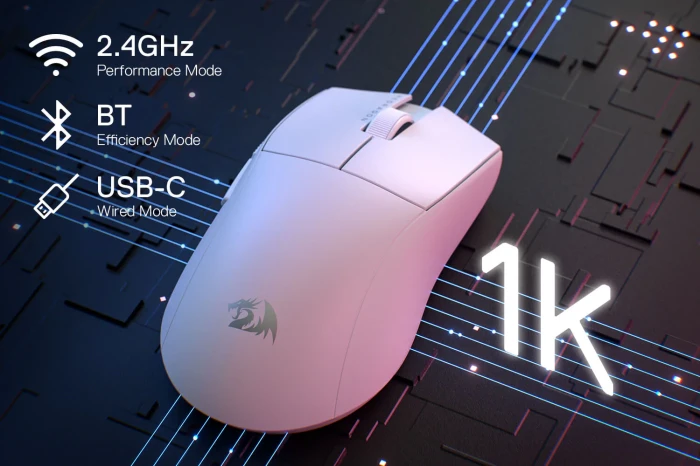 Redragon K1NG M916 LIT 1K White