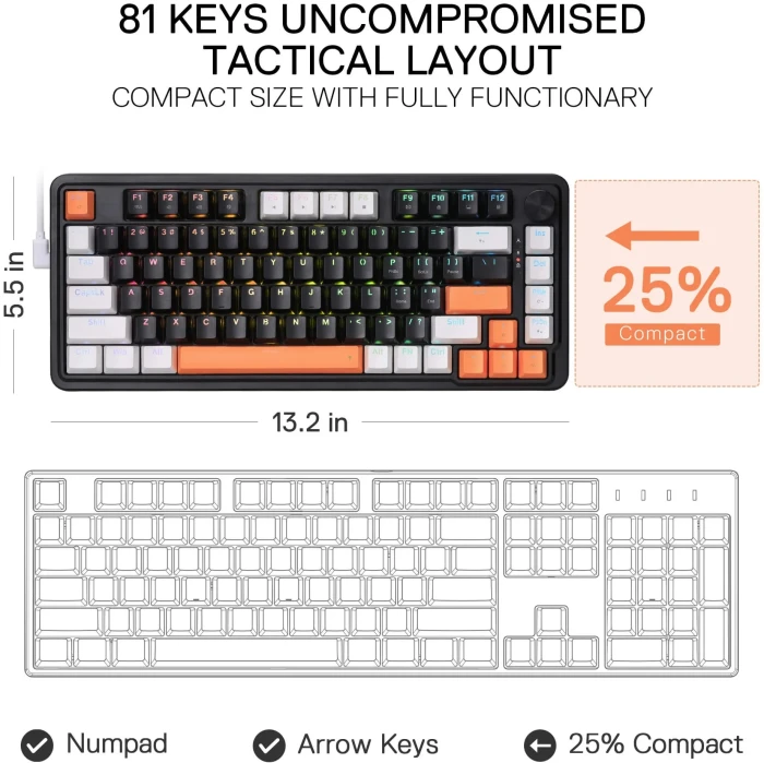 Redragon Landshaker K714BWO-RGB