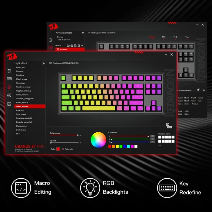 Redragon Uranus 87 Pro K737B