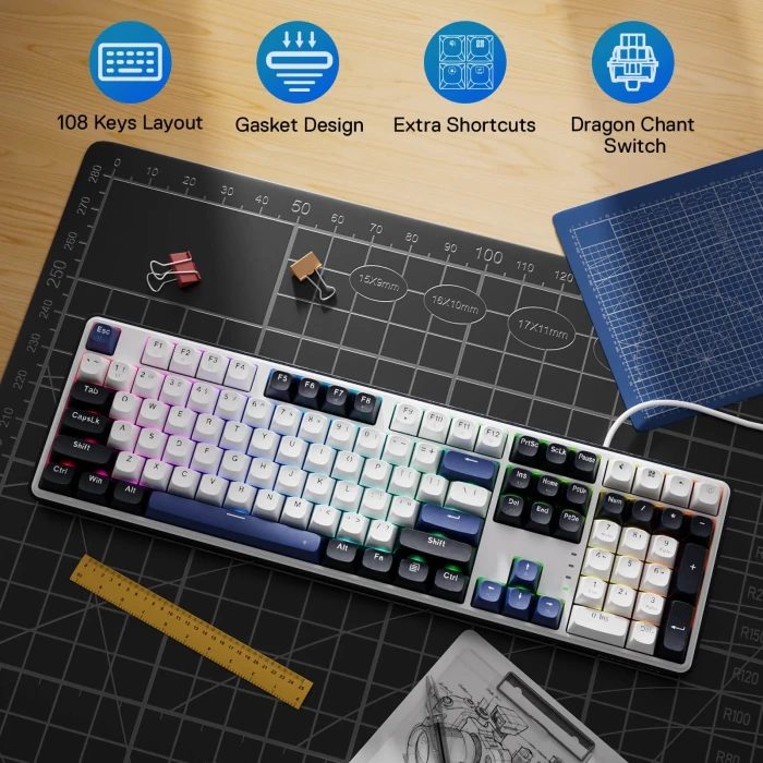 Redragon Wyvern K689WBB-RGB