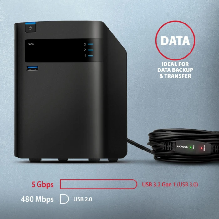 Repeater Удължител USB-A 5Gbps - 5.0m
