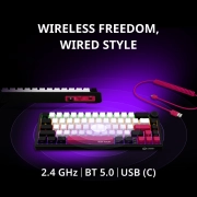LORGAR KBP70MW Wireless PBT Black