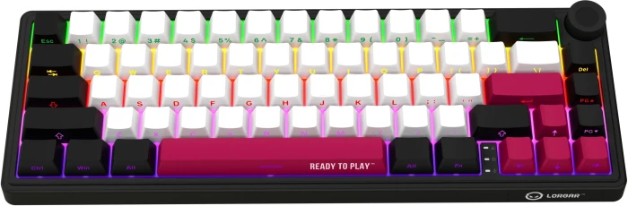 LORGAR KBP70MW Wireless PBT Black