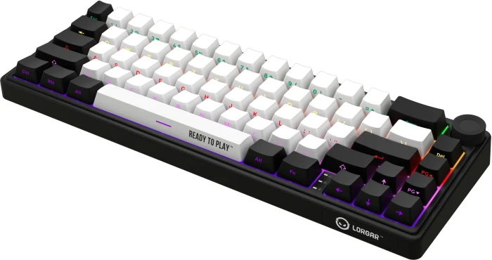 LORGAR KBP70MW Wireless PBT Black