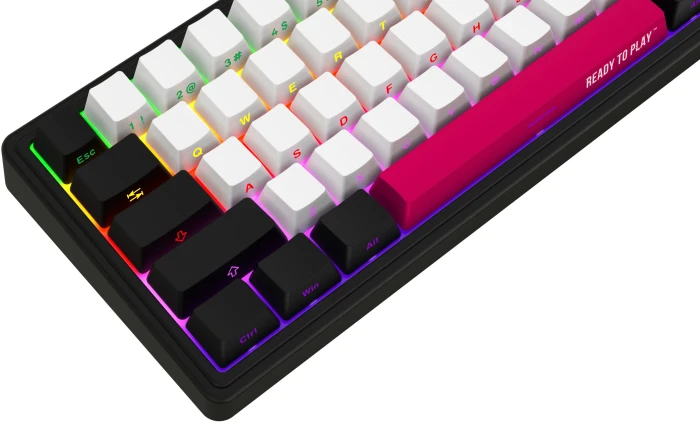 LORGAR KBP70MW Wireless PBT Black