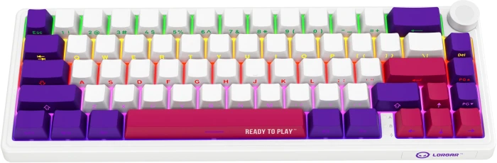 LORGAR KBP70MW Wireless PBT White