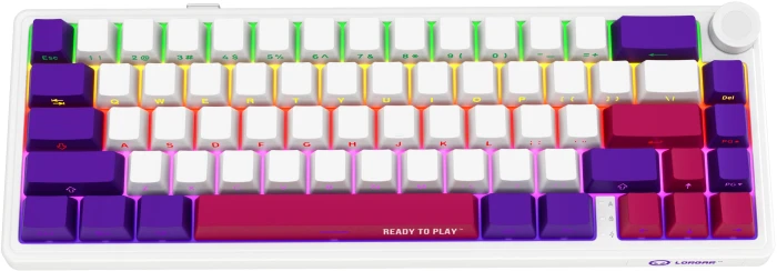 LORGAR KBP70MW Wireless PBT White