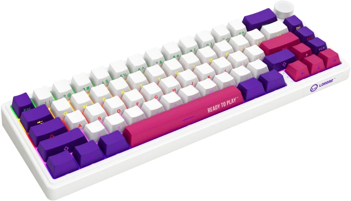 LORGAR KBP70MW Wireless PBT White