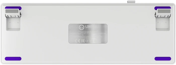 LORGAR KBP70MW Wireless PBT White