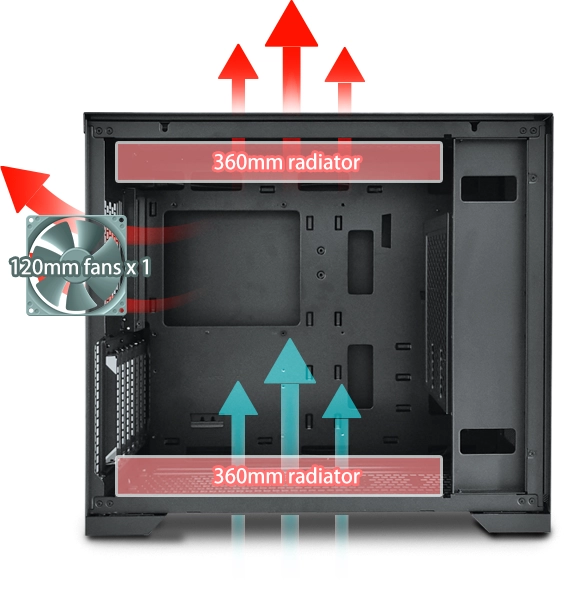 FSP CMT580B Mesh TG Черна
