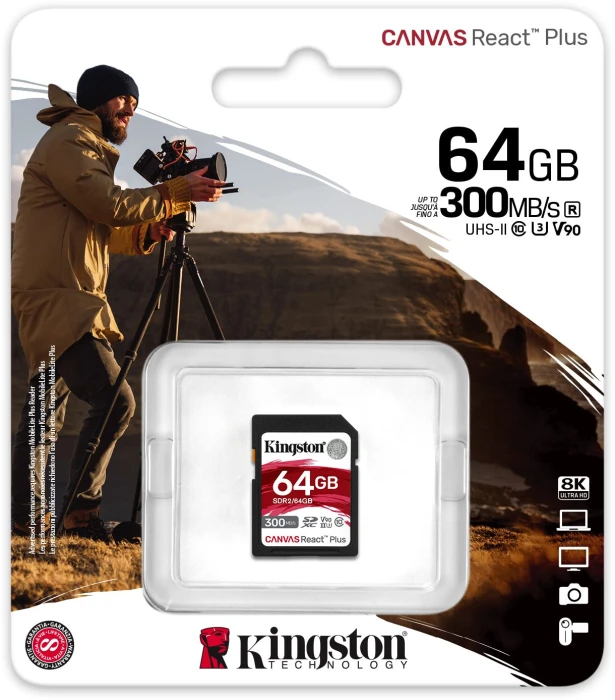 Kingston Canvas React Plus SDXC 64GB