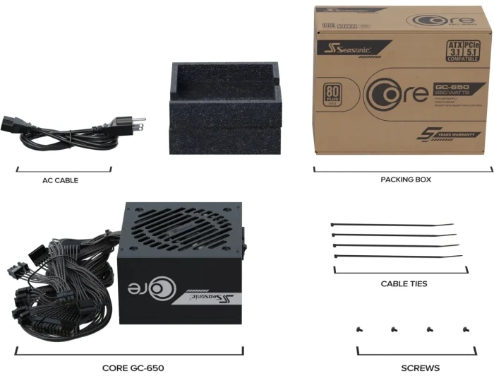 Seasonic CORE GC-650 Gold 650W