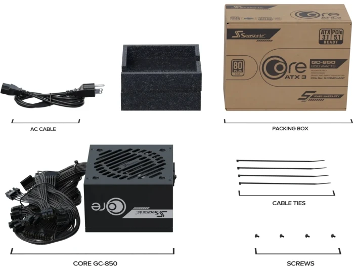 Seasonic CORE GC-850 Gold 850W