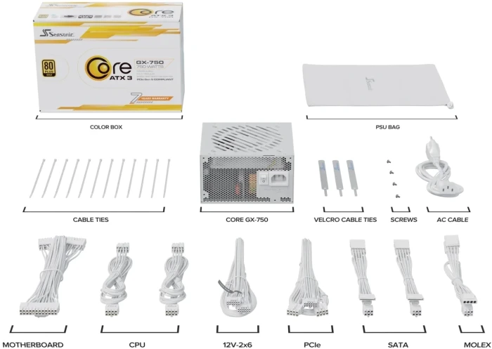 Seasonic CORE GX White 2024 Gold 750W
