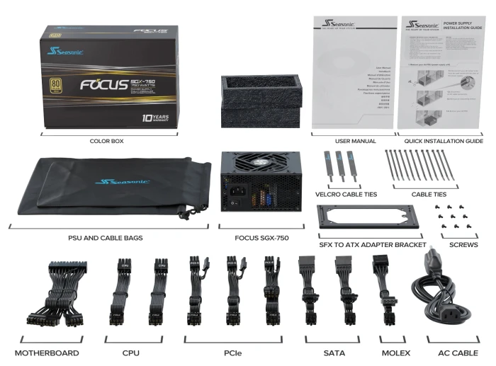 Seasonic FOCUS SGX-750 Gold 750W