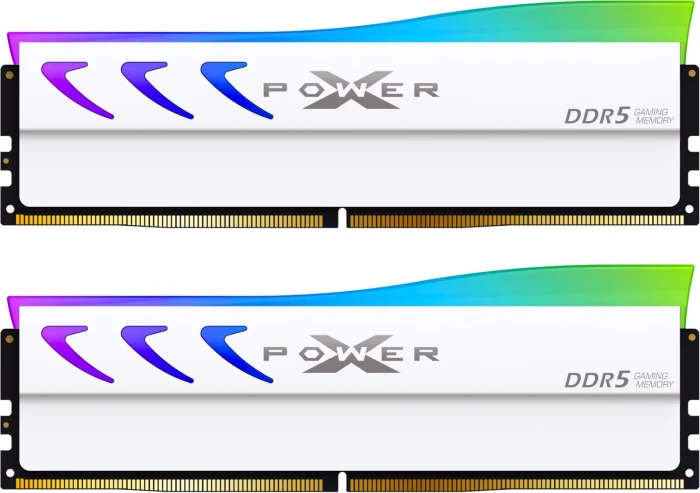 32GB (2x16) DDR5-6000 CL36 Silicon Power XPOWER Storm RGB White
