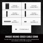 Thermaltake Sleeved Cable Black 300mm