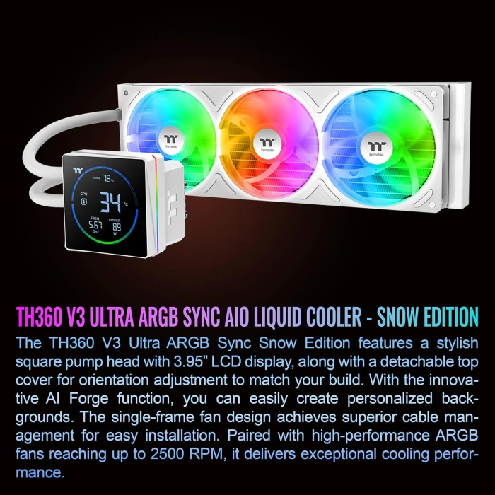 Thermaltake TH360 V3 Ultra - Snow
