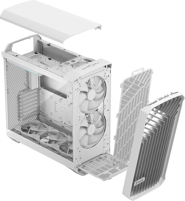 FRACTAL DESIGN Torrent White RGB TG Clear
