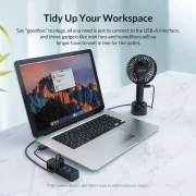 Orico хъб USB3.0 HUB 4 port - Type C input TWU3-4A-BK
