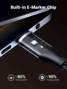 Ugreen кабел USB3.1 Type-C Gen2 M/M US355, 10Gbps, 100W, 5A, 1m - 80150