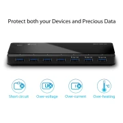 TP-Link UH700 USB 3.0 хъб - 7-портов