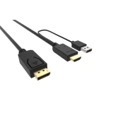 VCom Кабел HDMI M / Display Port M - 4K 2160p - CG599C-1.8m