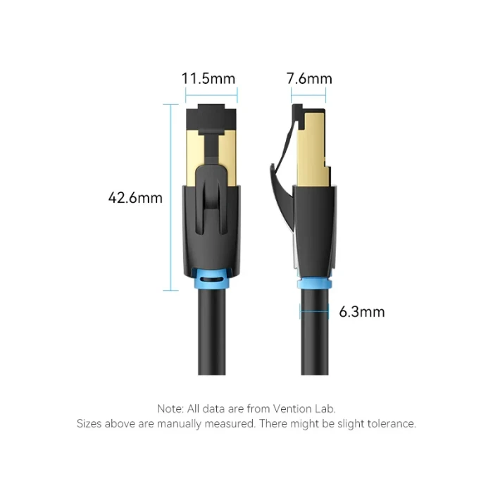 Vention RJ-45 SFTP Cat.8 - 5.0m