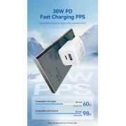 Vention зарядно QC3.0 + PD Type-C 30W