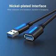 Vention Кабел USB 3.0  Extension AM / AF - 1.5M Black - CBHBG
