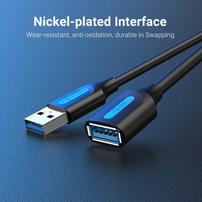 Vention Кабел USB 3.0  Extension AM / AF - 1.5M Black - CBHBG