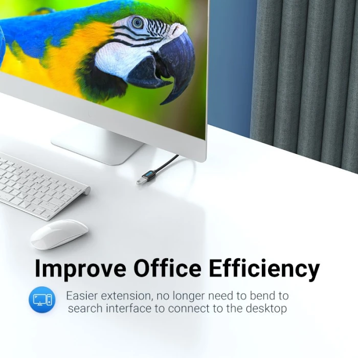 Vention Кабел USB 3.0  Extension AM / AF - 1.5M Black - CBHBG