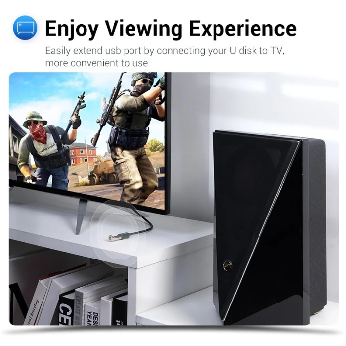 Vention Кабел USB 3.0  Extension AM / AF - 1.5M Black - CBHBG
