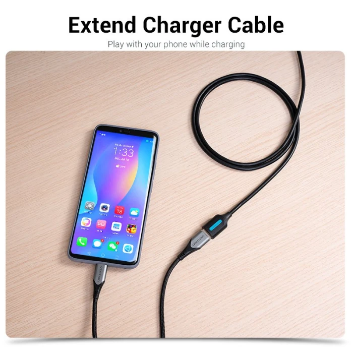 Vention Кабел USB 3.0  Extension AM / AF - 1.5M Black - CBHBG