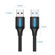 Vention Кабел USB 3.0 AM / AM - 1.5M Black - CONBG