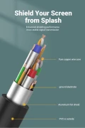 Vention Кабел за монитор Cable VGA HD15 M / M 2.0m Gold Plated, 2 Ferrites - DAEBH