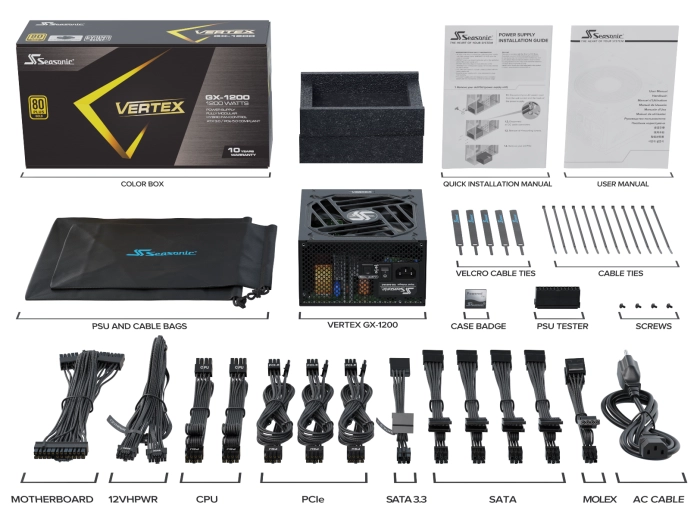 SEASONIC VERTEX GX-1200 GOLD PCIe 5.0