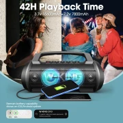 W-King Блутут парти колонка D10 Black - 70W
