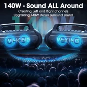 W-King Блутут парти колонка D10 Black - 70W