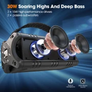 W-King Блутут колонка D8 Mini Black - 30W