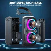 W-King Блутут парти колона T9 Black - 80W
