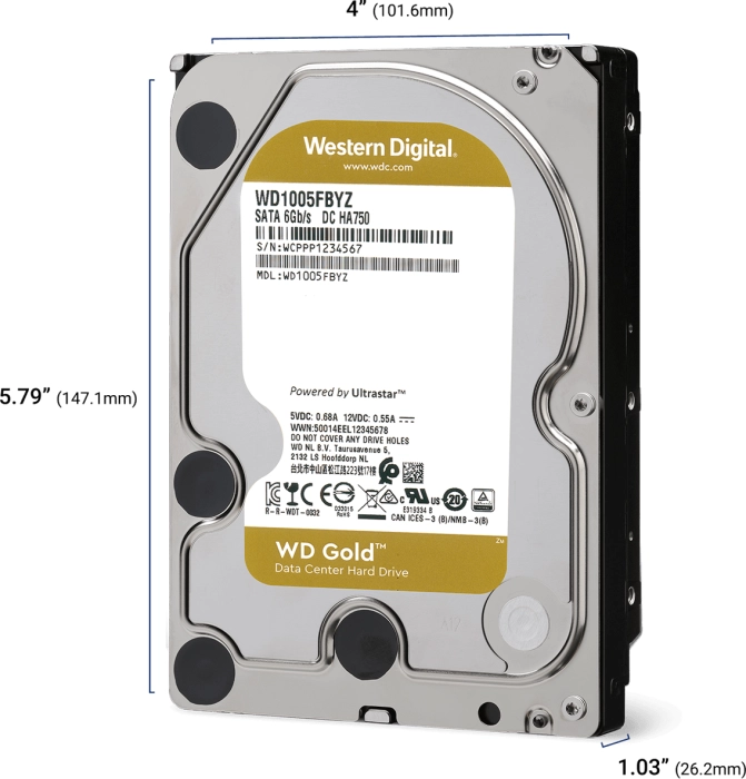 WD Gold Enterprise - 6TB