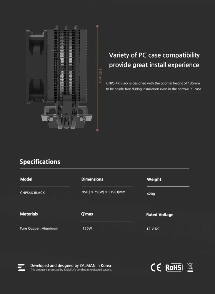 Zalman CNPS4X BLACK