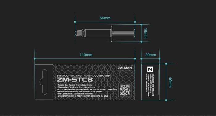 Zalman термо паста STC8 - 1.5g