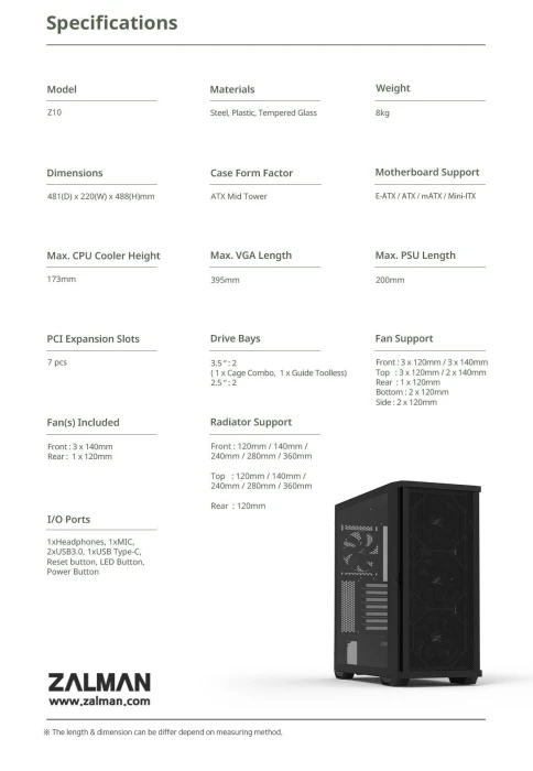 Zalman Z10 Mesh