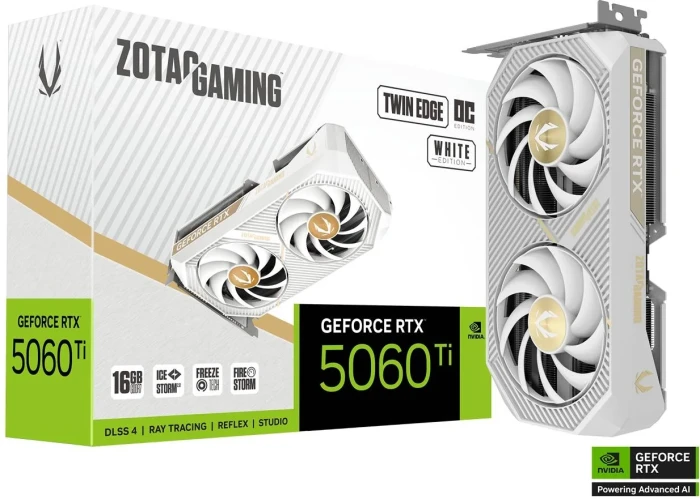ZOTAC RTX 5060 Ti 16GB Twin Edge OC White